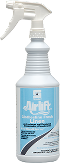Airlift® Clothesline Fresh Linen Air Freshener. 1 Quart.