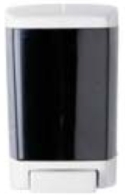 Impact® Clearvu® Plastic Soap Dispenser. 46 oz. 5.5 X 4.25 X 8.5 in. Gray Translucent.