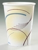 A Picture of product 100-240 Single Sided Poly Paper Hot Cup.  10 oz.  Meridian® Design.  Use Lids VL310R, CL310, TL31R, TL31B.  50 Cups/Sleeve.