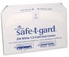 A Picture of product 823-202 Safe-T-Gard™ White 1/2-Fold Toilet Seat Covers.  14.3" x 16.8".  White Color.  250 Sheets/Package.