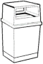 A Picture of product 860-428 Can Liner.  43" x 48".  56 Gallon.  1.40 Mil.  Black. Coreless Roll.  Interleaved.