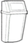 A Picture of product 860-758 Can Liner.  24" x 33".  10 - 15 Gallon.  6 Micron.  Clear.