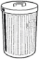 A Picture of product 860-759 Can Liner.  33" x 40".  33 Gallon.  12 Micron.  45 lbs. Max Load.  Clear Color. (Roll)