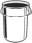 A Picture of product 860-771 Can Liner.  30" x 37".  20 - 30 Gallon.  10 Micron.  30 lbs. Max Load.  Clear Color. Interleaved Rolls.