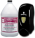 A Picture of product 670-625 Lite'n Foamy® Black Translucent Dispensers with Cranberry Ice Intro Pack.