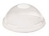 A Picture of product 120-441 Dome Lids without Holes for Dart Plastic Cups TP9R, TP12, TR16, TN20, TN22, etc. Clear. 1000 count.