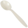 A Picture of product 191-375 Soup Spoon.  Beige Color.  Heavy Weight.  Polystyrene.