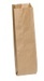 A Picture of product 711-202 Liquor Bag.  Kraft Paper. Quart Size.  35# Basis Weight.  500 Bags/Bale. Measurements: 4-1/2" x 2-1/2" x 16"