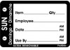 Food Rotation Label. For "Sunday.  2" x 3" Trilingual, 500 Labels Per Roll.
