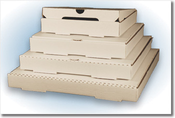 Pizza Box. 12", Plain White. 12" x 12" x 2". 50 Boxes/Case.