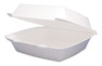 A Picture of product DRC-85HT1 Dart® Carryout Food Containers, Hinged Lid, 1-Comp, 8 3/8 X 7 7/8 X 3 1/4, 200/carton