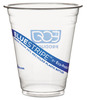 A Picture of product ECO-EPCR12 Eco-Products® BlueStripe™ Recycled Content Clear Plastic Cold Drink Cups, 12oz, Clear, 50/Pack 20 Packs/Case