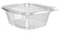A Picture of product 967-176 ClearPac® SafeSeal™ Tamper-Resistant Container Combo with Flat Lid. 16 oz. Clear. 200 count.