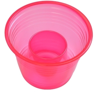 Blaster 2-Part Shot Glasses. 1 oz. inner, 2.75 oz outer. Red. 500 count.