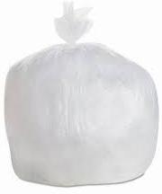 Can Liner.  38" x 60".  60 Gallons.  22 Micron.  Natural Color.  Roll Pack.