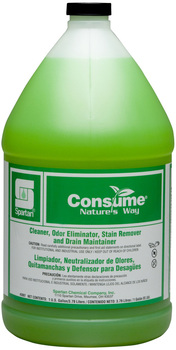 Consume®. Cleaner, Odor Eliminator, Stain Remover, and Drain Maintainer. 1 Gallon.
