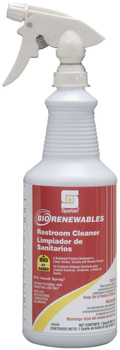 BioRenewables® Restroom Cleaner.  Includes gloves and one trigger sprayer.  1 Quart.