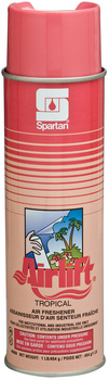 Airlift® Tropical Scent. Air Freshener and Deodorant combats tough odors. Neutralizes complex odors such as stale food, pet odors and mildew. 20 oz. Can, Net 16 oz.
