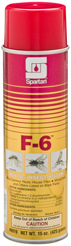 F-6 Flying Insect Killer quickly kills flying insects. EPA Reg. No. 706-83-5741. 20 oz. Can, 12 Cans/Case.