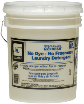 Clothesline Fresh™ #13 No Dye-No Fragrance Laundry Detergent. 5 Gallons.