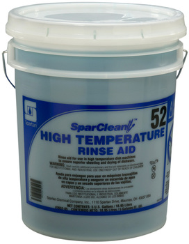 SparClean™ High Temperature Rinse Aid #52. 5 Gallon Pail.
