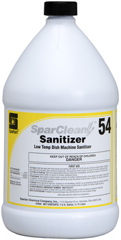 SparClean™ Sanitizer #54, 1 Gallon, 4 Gallons/Case.