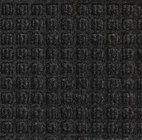 Waterhog™ Squares Entrance-Scraper/Wiper-Indoor/Outdoor Mat, Smooth Back. 4 X 6 ft. Charcoal color.