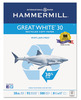 A Picture of product HAM-86700 Hammermill® Great White® Recycled Copy Paper, 92 Brightness, 20lb, 8-1/2 x 11, 5000 Shts/Ctn