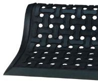 Comfort Flow™ Indoor Flow Through/Anti-Fatigue Mat. 3 Feet x 5 Feet. Black Color.