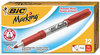 A Picture of product BIC-GPM11RD BIC® Marking™ Fine Tip Permanent Marker,  Rambunctious Red, Dozen