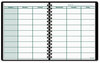 A Picture of product AAG-8015505 AT-A-GLANCE® Undated Teacher's Planner Weekly, Two-Page Spread (Nine Classes), 10.88 x 8.25, Black Cover