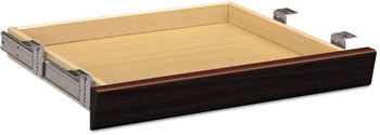 HON® Laminate Center Drawer Angled 22w x 15.38d 2.5h, Mahogany