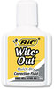 A Picture of product BIC-WOFQD324 BIC® Wite-Out® Brand Quick Dry Correction Fluid,  20 ml Bottle, White, 3/Pack