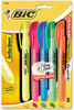 A Picture of product BIC-BLRP51ASST BIC® Brite Liner® Retractable Highlighters,  Chisel Tip, Five-Color Set