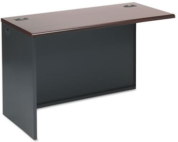 HON® 38000 Series™ Return Shell Left, 48w x 24d 29.5h, Mahogany/Charcoal