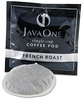 A Picture of product JAV-30800 Distant Lands Coffee Coffee Pods,  French Roast, Single Cup, 14/Box
