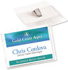 A Picture of product AVE-2923 Avery® Heavy-Duty Badge Holders Clip-Style Horizontal, 4 x 3, Clear, 100/Box