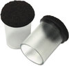A Picture of product MAS-88450 Master Caster® Like New Solutions Floor Savers,  Floor Savers, 1.38 in, Clear/Gray, 8 per Pack