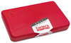 A Picture of product AVE-21071 Carter's™ Stamp Pad Pre-Inked Felt 4.25" x 2.75", Red