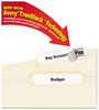 A Picture of product AVE-75366 Avery® Permanent TrueBlock® File Folder Labels with Sure Feed® Technology 0.66 x 3.44, White, 30/Sheet, 60 Sheets/Box