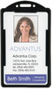 A Picture of product AVT-75657 Advantus® ID Card Holders,  2 1/8 x 3 3/8, Black, 25 per Pack