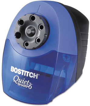 Bostitch® QuietSharp™ 6 Classroom Electric Pencil Sharpener, Blue