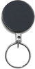 A Picture of product AVT-75545 Advantus® Heavy-Duty Steel Chain Retractable ID Card Reel,  18" Extension, Black/Chrome, 6/Pack