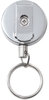 A Picture of product AVT-75545 Advantus® Heavy-Duty Steel Chain Retractable ID Card Reel,  18" Extension, Black/Chrome, 6/Pack