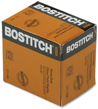 Bostitch® Heavy-Duty Premium Staples, 3/8" Leg Length, 5000/Box