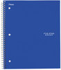 A Picture of product MEA-06190 Five Star® Wirebound Notebook,  8 1/2 x 11, 1 Subject, White, 100 Sheets, Assorted