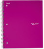 A Picture of product MEA-06190 Five Star® Wirebound Notebook,  8 1/2 x 11, 1 Subject, White, 100 Sheets, Assorted