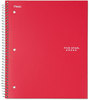 A Picture of product MEA-06206 Five Star® Wirebound Notebook,  College Rule, 8 1/2 x 11, White, 1 Subject, 100 Sheets