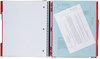 A Picture of product MEA-06326 Five Star® Advance® Wirebound Notebook,  College Rule, 8 1/2 x 11, 5 Subject, 200 Sheets