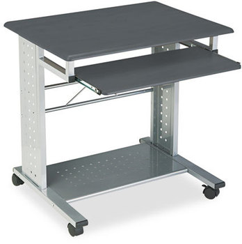 Mayline® Empire Mobile PC Cart, 29-3/4w x 23-1/2d x 29-3/4h, Anthracite
